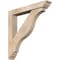 Ekena Millwork Funston Traditional Smooth Bracket w/ Offset Brace, Douglas Fir, 5 1/2"W x 34"D x 34"H BKT0604X34X34FST01SDF - alternate 1